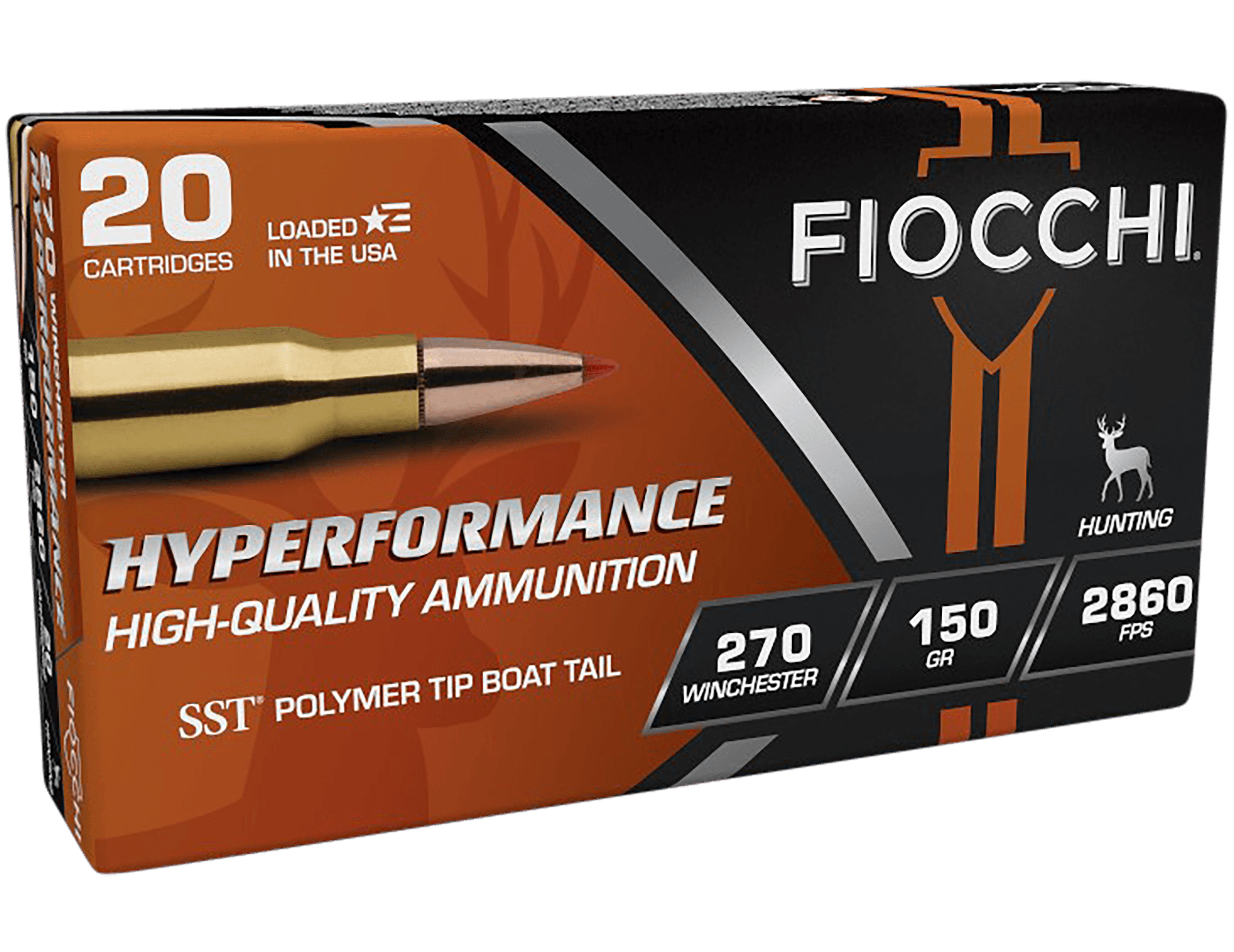Fiocchi, Hyperformance, 270 Winchester, Super Shock Tip, 150 Grain, 20 Rounds