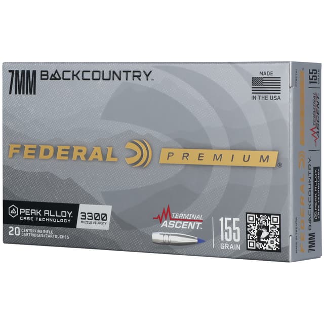 Federal BackCountry 7mm BC Bonded Slipstream Polymer Tip 155 Grain 20 Rounds