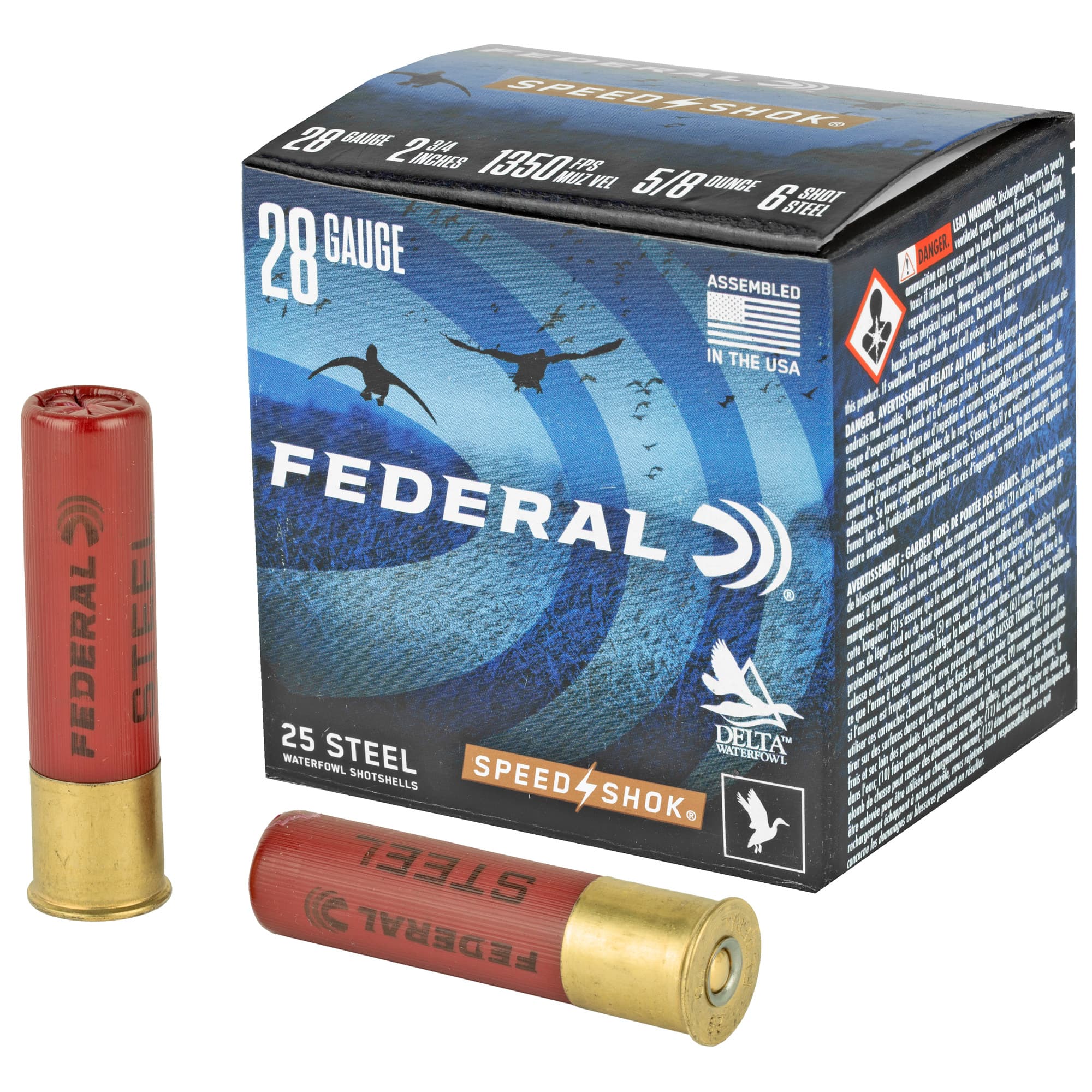 Federal Speed-Shok Load 28 Gauge 2.75 in. 5/8 oz. 6 Shot 25 rd.