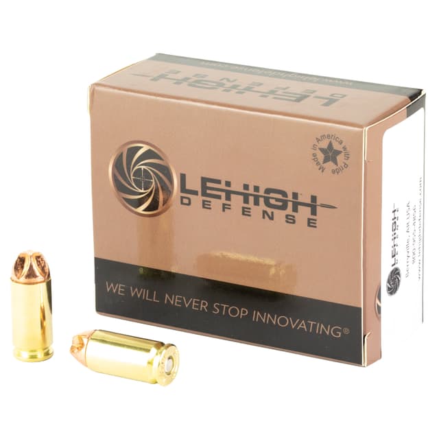Lehigh Defense LA40115XD Xtreme Defense  40S&W 115gr Lehigh Defense XD FMT 20 Rounds