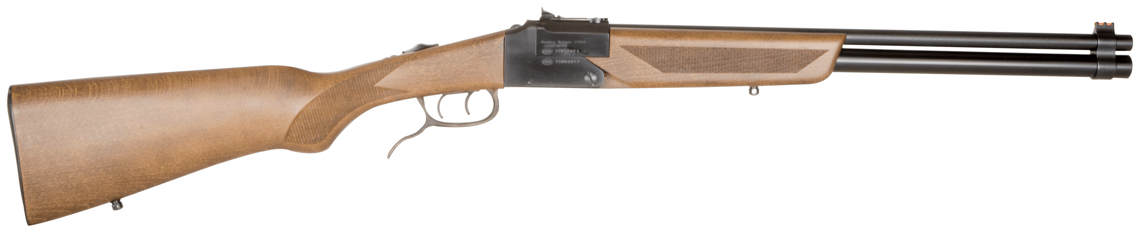 Chiappa Double Badger 22 WMR 19 in 2 Brown Blued Beech Wood Stock