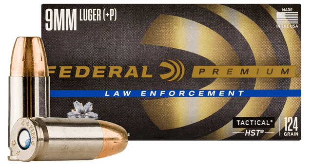 Federal Premium Defense 9mm Luger Jacketed Hollow Point 124 Grain 50 Rounds