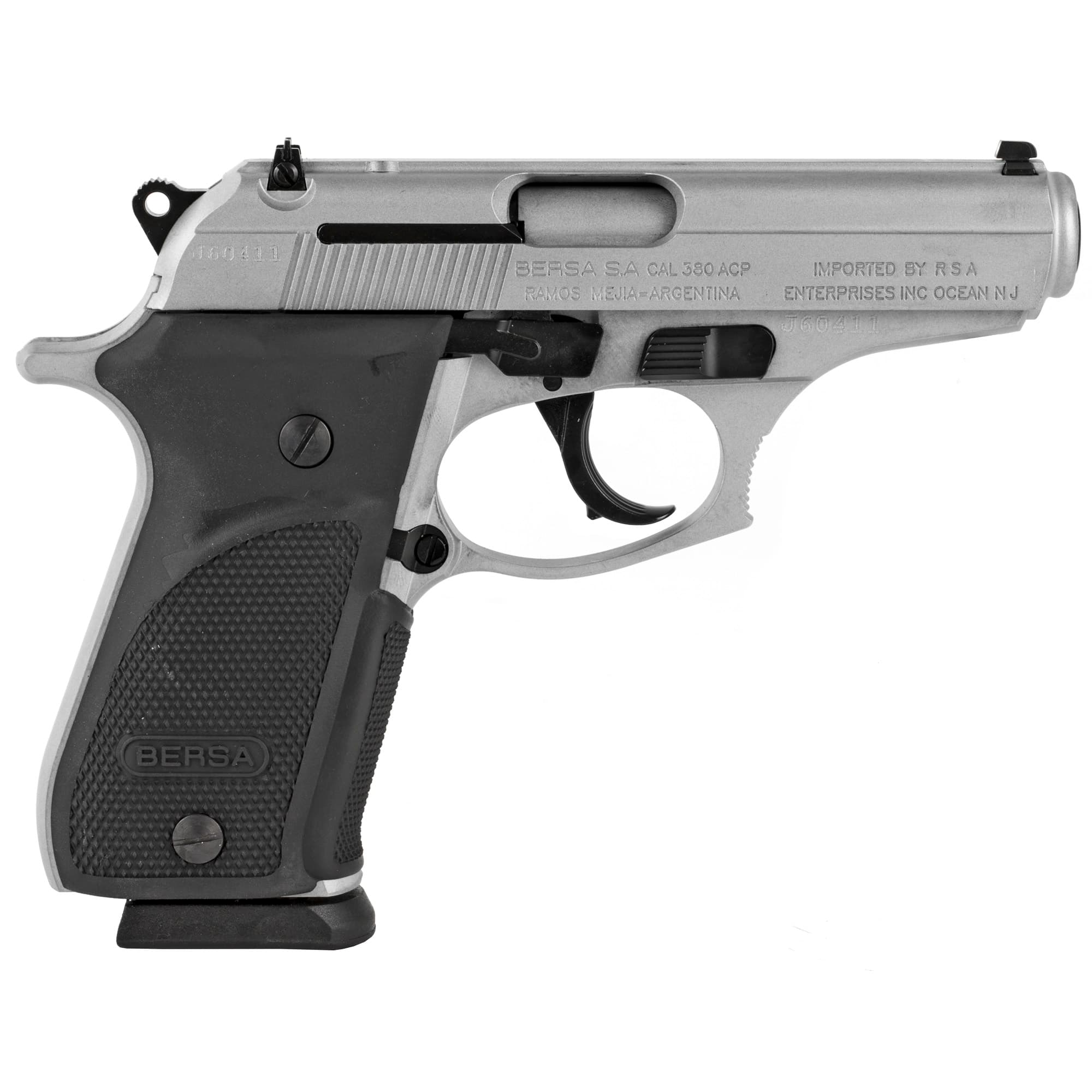 Bersa Thunder 380 Plus Pistol - Black / Nickel | .380 ACP | 3.5" Barrel | 15rd