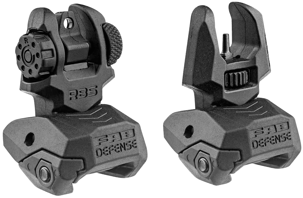 F.A.B. Defense FXFRBS Front Rear Folding Back-Up Sights AR-15 M16 M4