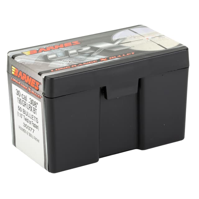 Barnes LRX Long-Range X Bullets .30 cal .308" 190 gr LRX BT 50/Box
