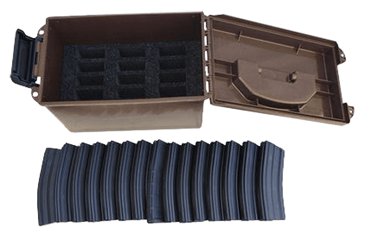 MTM Tactical Mag Can holds 15 30 rd. AR Mags