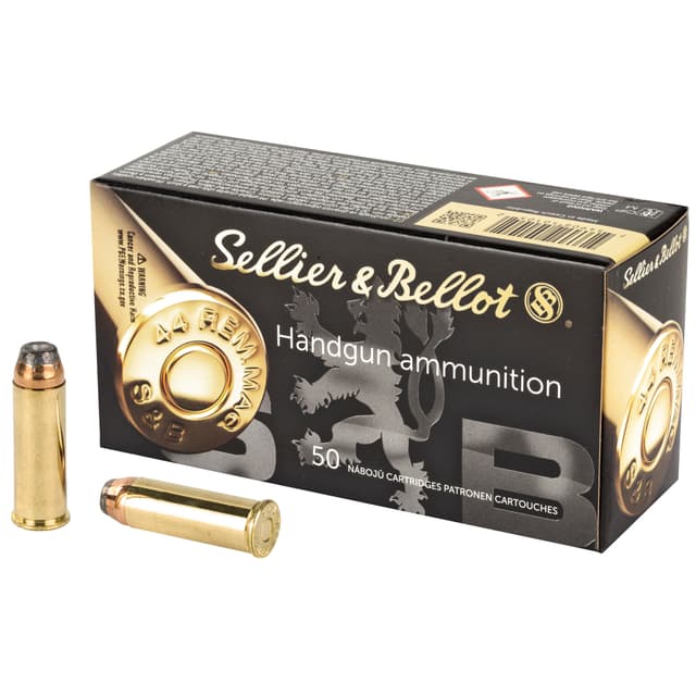 Sellier & Bellot SB44C 44 Remington Magnum Semi Jacketed Hollow Point 240 Grain 50 Rounds