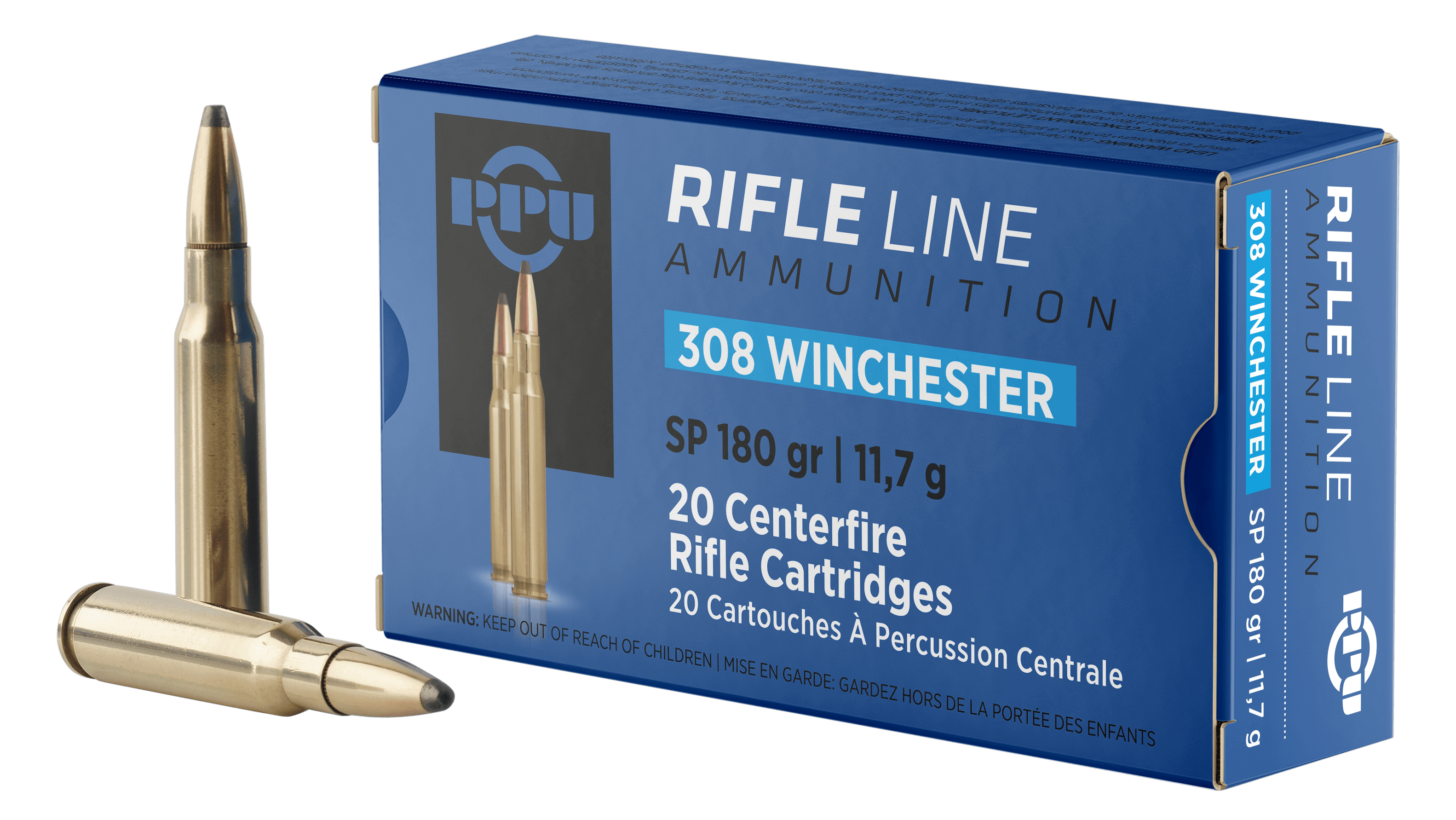 Prvi Partisan Standard Rifle .308 Winchester Soft Point 180 Grain 20 Rounds