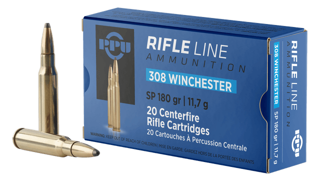 Prvi Partisan Standard Rifle .308 Winchester Soft Point 180 Grain 20 Rounds