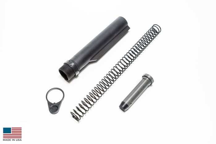 KE Arms Buffer Tube Kit Tube Endplate Carbine Buffer Spring Castle Nut