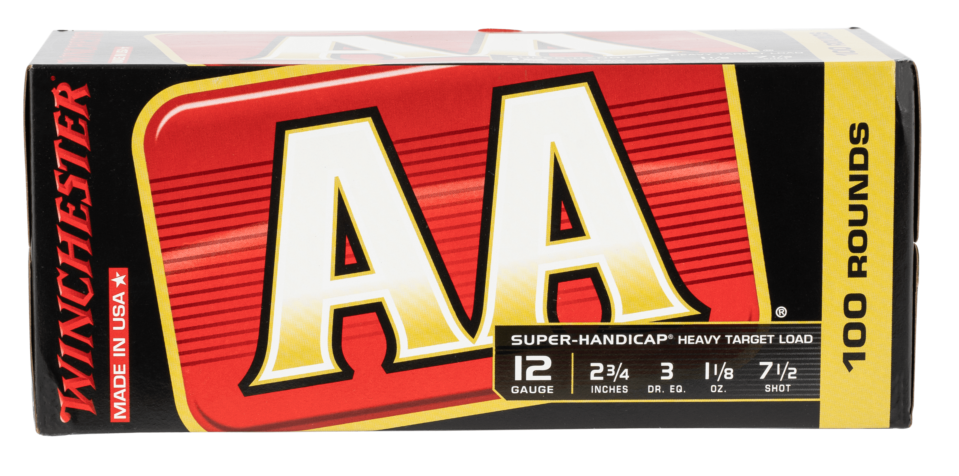 Winchester AA Super Handicap Heavy Target 12 Gauge Shot 1 1/8 oz 100 Rounds