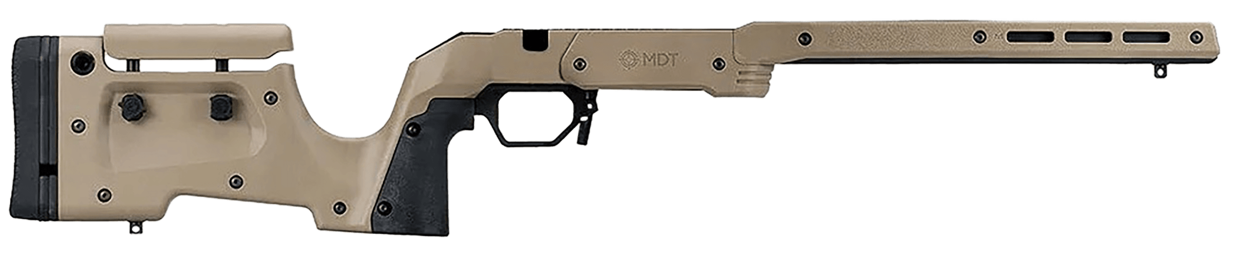 MDT XRS Chassis FDE Aluminum Core Panels Cheekrest M-LOK Forend Grips AICS