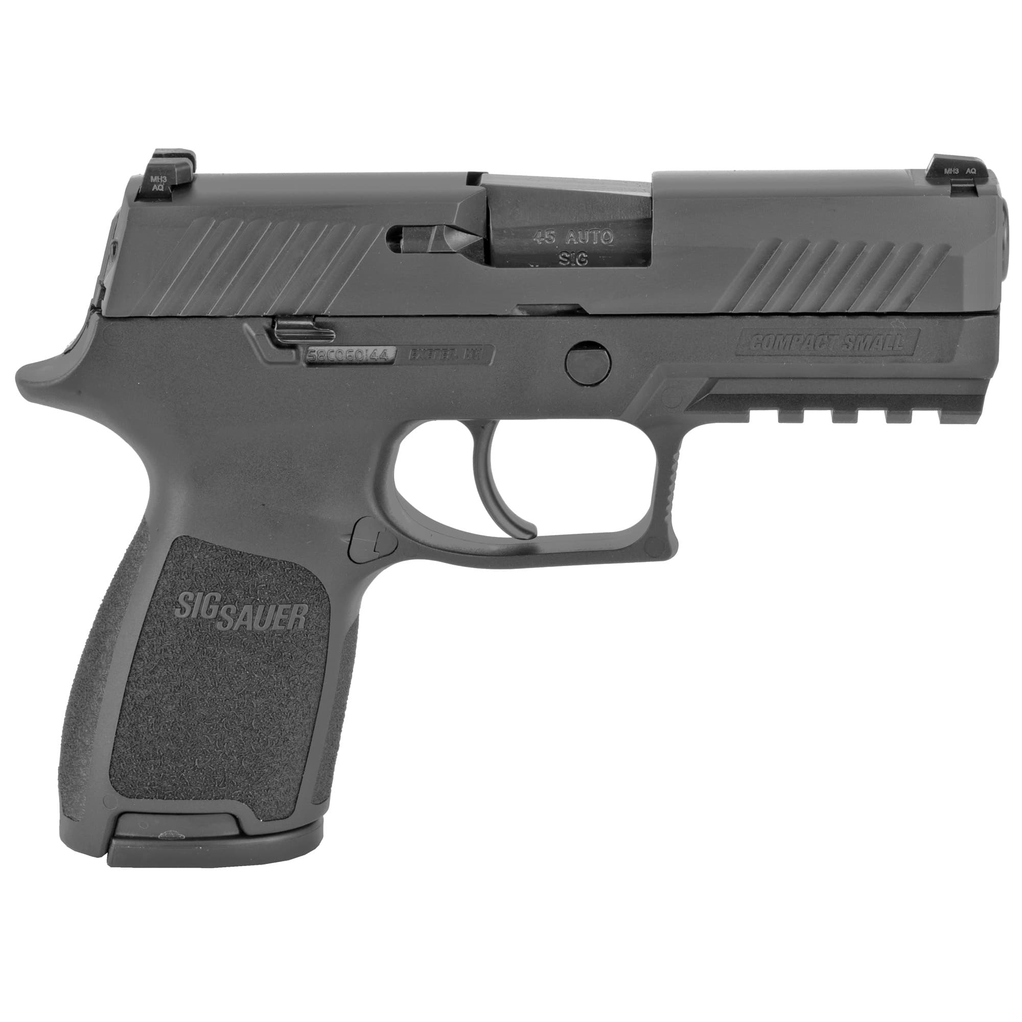 Sig Sauer, P320 Compact, 45 Acp, 3.90 inch, 9+1, Nitron Slide, Stainless Steel Frame