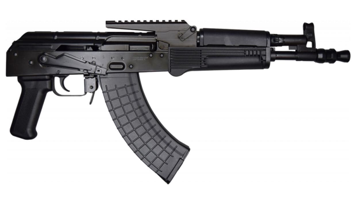 Interarms Corp Radon Hellpup Elite AK-47 Pistol - Black | 7.62x39 | 11.73" Barrel | Built In Optic Rail