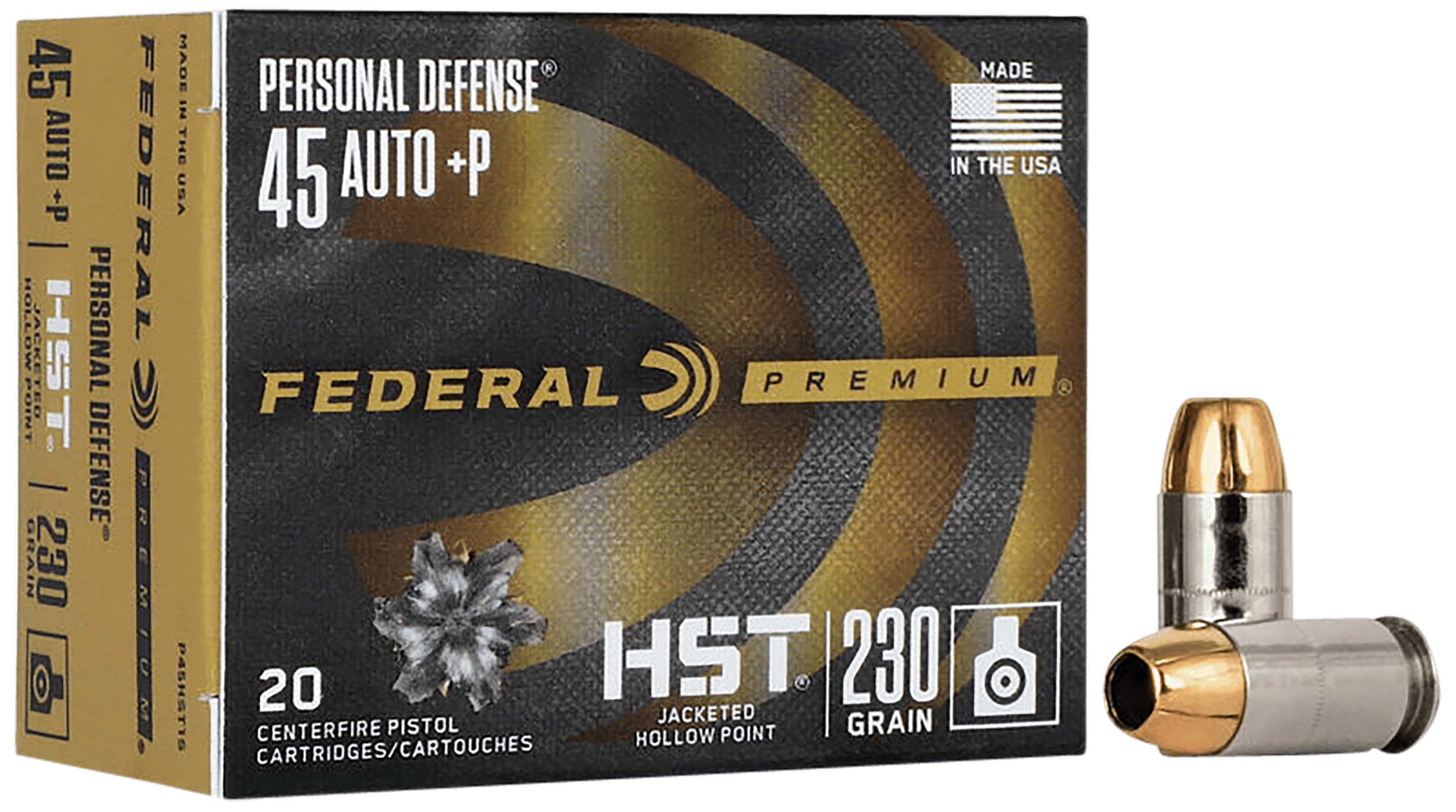 Federal Hst 45 Acp Hollow Point 230 Grain 20 Rounds