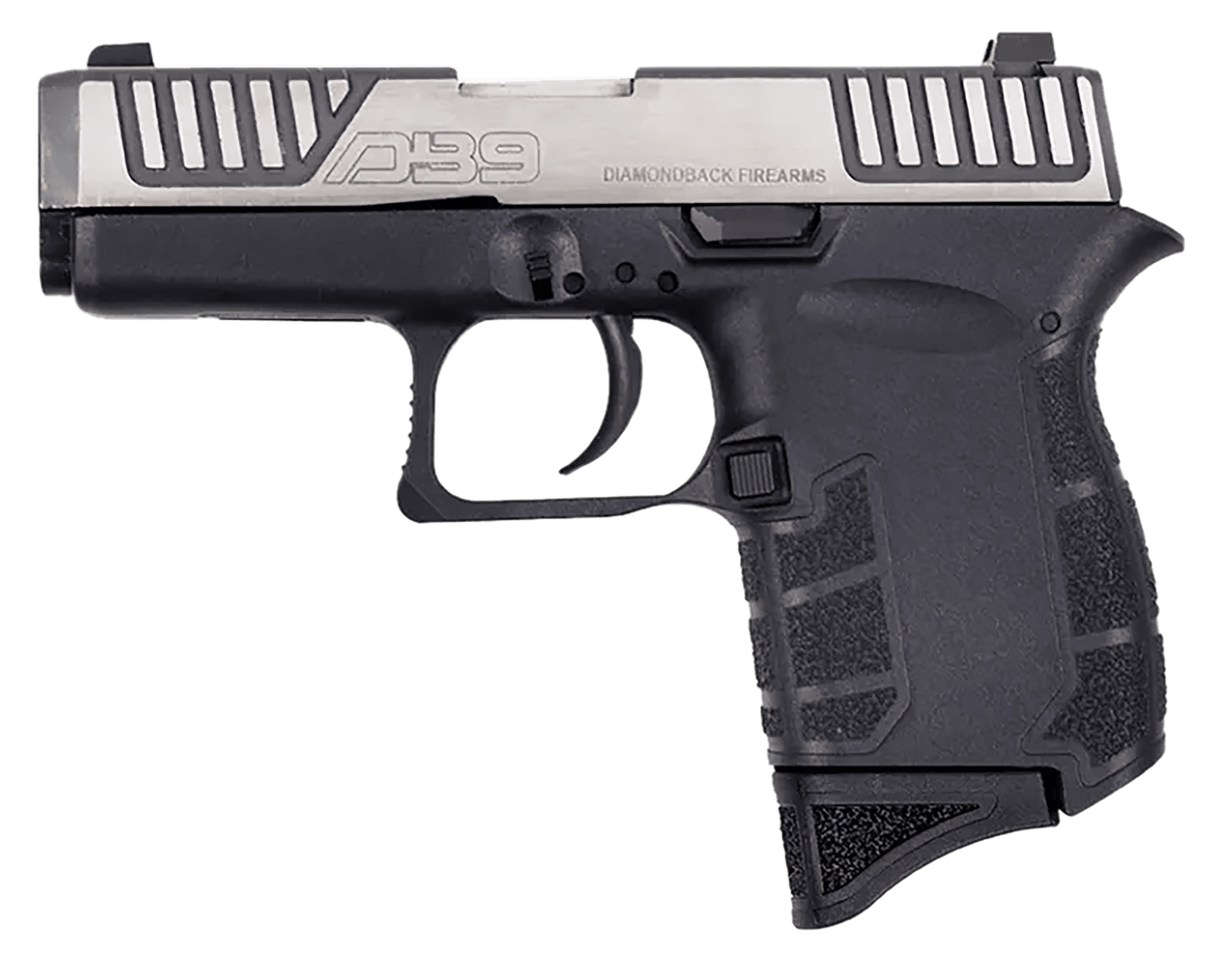 Diamondback DB9SL Micro-Compact 9mm 3.1 inch 6+1 Steel and Black Duo-Tone