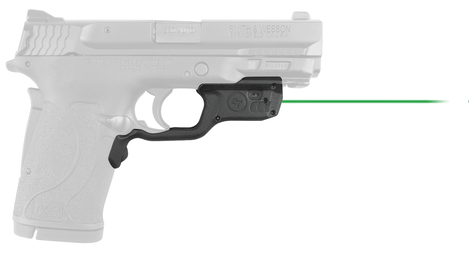 Crimson Trace Laserguard LG-459G Green Laser for Smith and Wesson Shield EZ 380 and MP 22 Compact