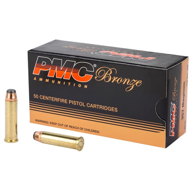 PMC Bronze .357 Magnum Handgun Ammo - 158 Grain | JSP | 50rd Box