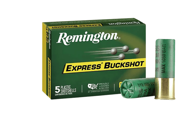 Remington Express Buffered Buckshot 12 Gauge 0 Buckshot 12 Pellet 5 Rounds