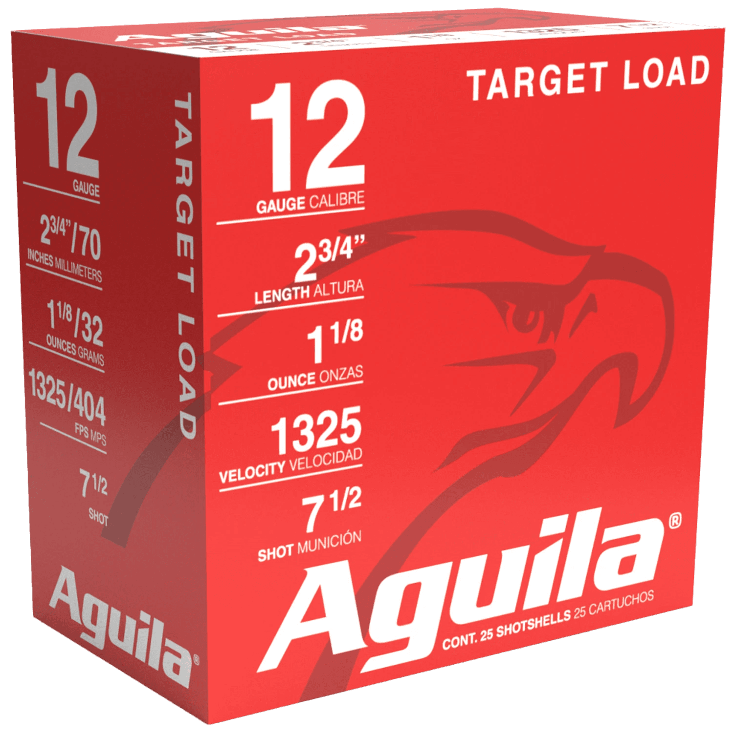 Aguila High Velocity Target Shotgun Load 12 Gauge Lead 1 1/8 oz 25 Rounds