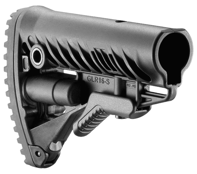 FAB Defense GLR-16 FXGLR16B Buttstock AR-15 M16 M4 Fixed Storage Anti-Rattle Polymer