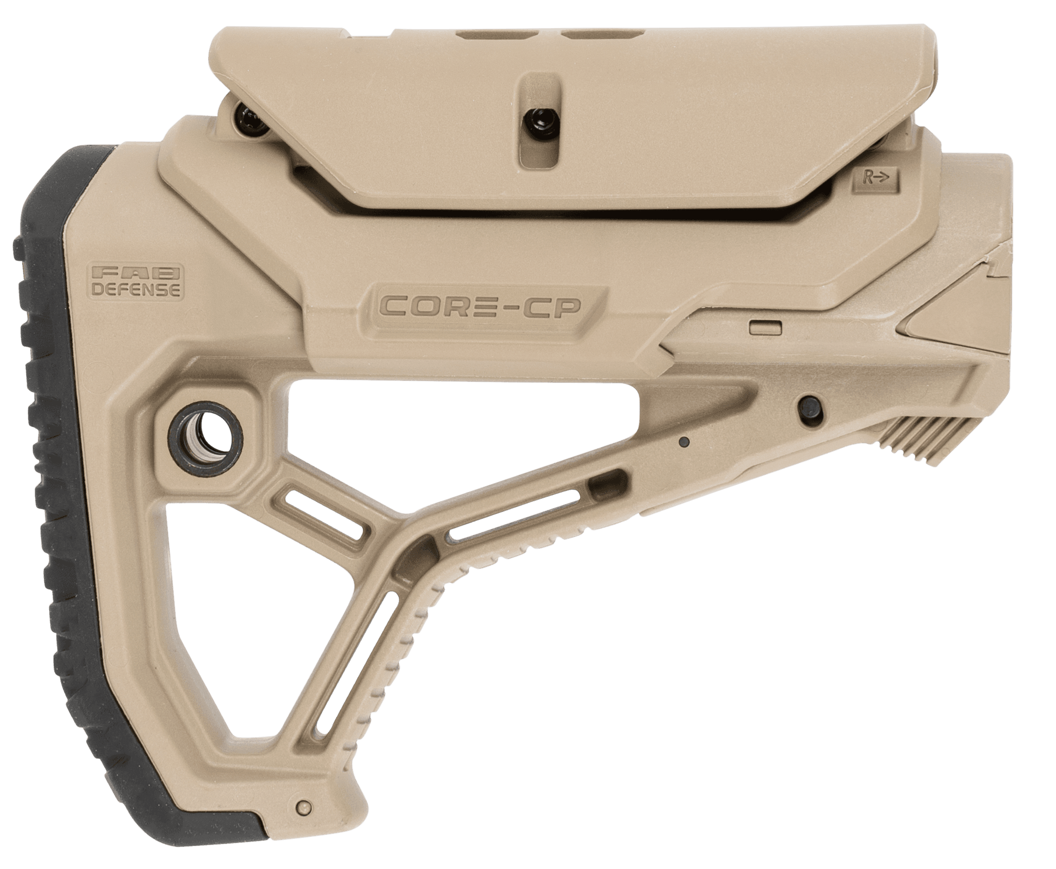 Fab Defense Fxglcorecpt GLCore Buttstock Ar15 M4 Cheek Rest FlatDarkEarth