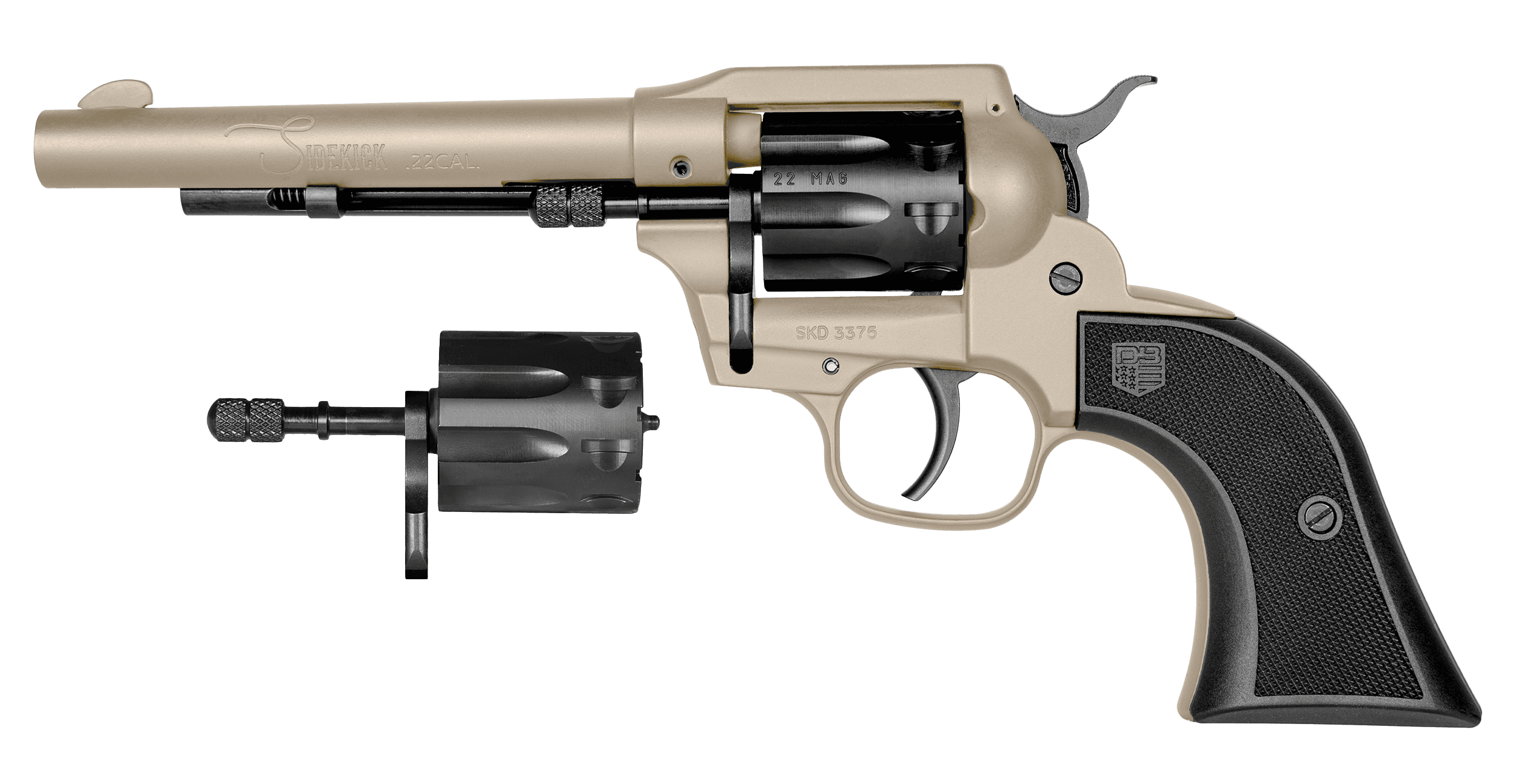 Diamondback Db Sidekick Revolver .22 Long Rifle/.22 Magnum 5.5 in 9 Round Desert Sage Cerakote
