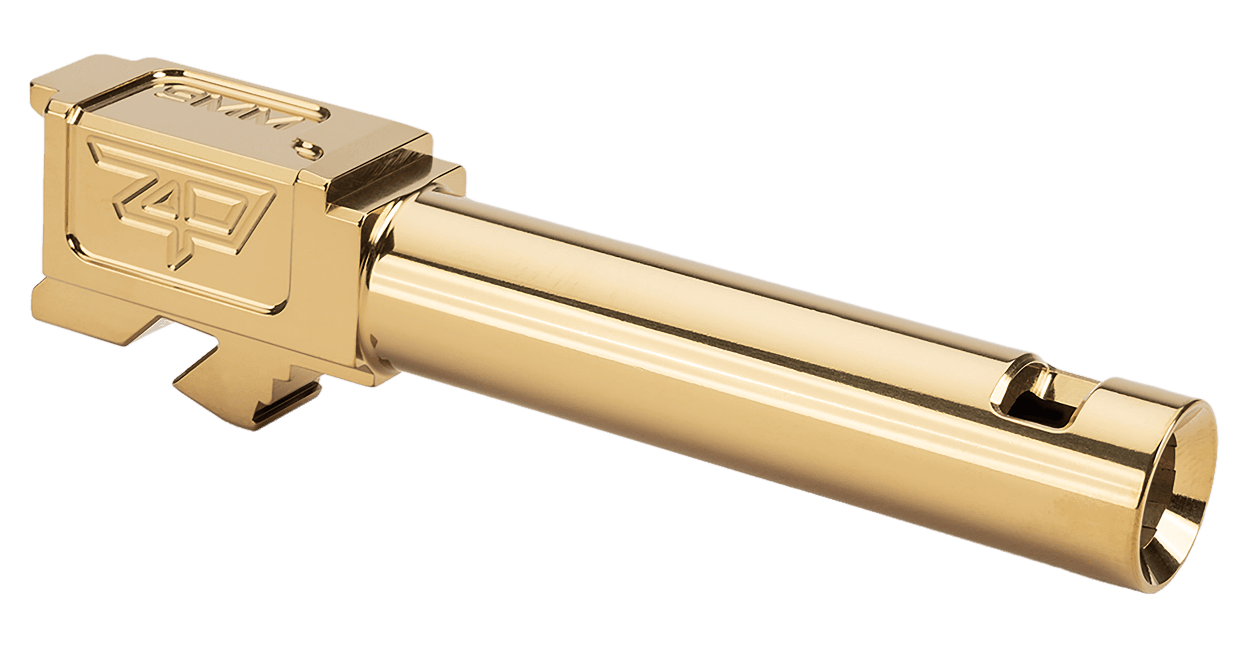 Zaffiri Precision ZP.19G5BCPG Glock 19 Gen 5 3.89 Gold 416R Bloomhole Compensator