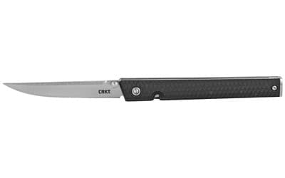 CRKT 7096 CEO 3.11" Folding Plain Satin 4116 Stainless Steel Blade/ Black GRN Handle