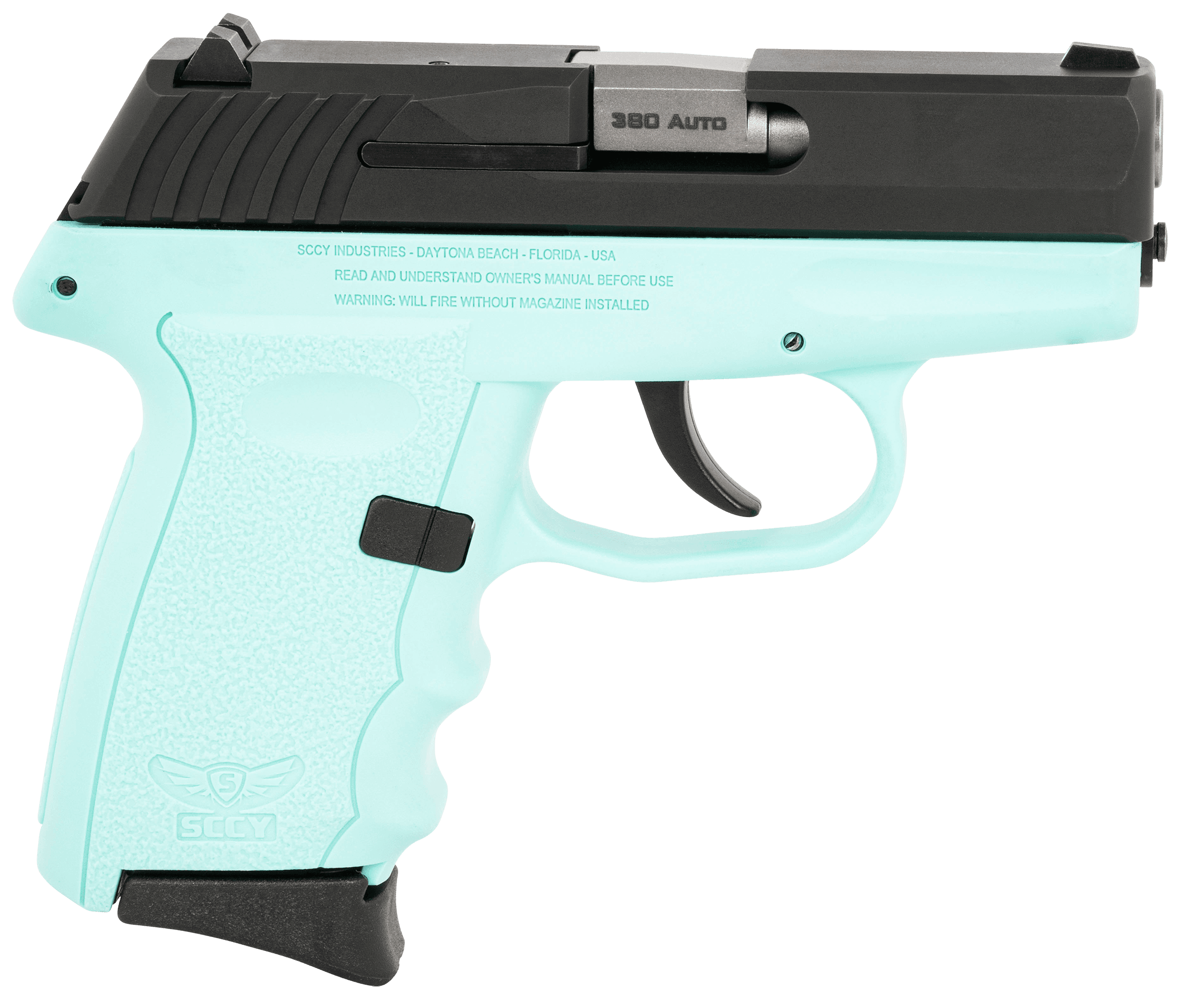 SCCY CPX-3CBSBG3 380 BLK SLIDE S-BLU GRPNO SFE 10R