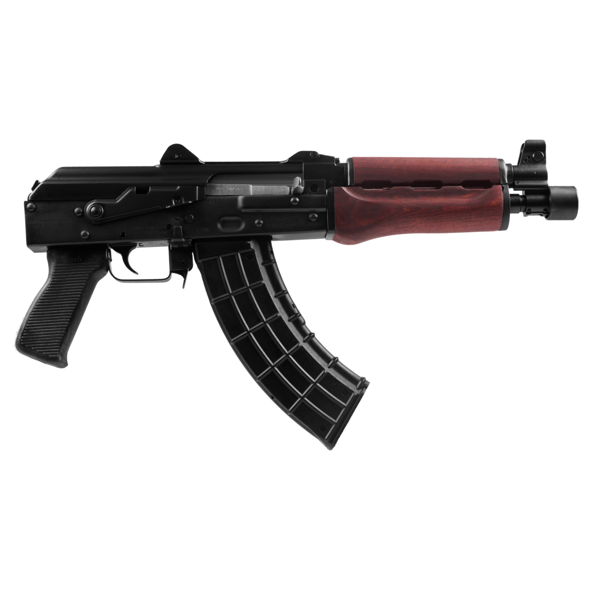 Zastava ZPAP92 AK-47 Pistol BULGED TRUNNION 1.5MM RECEIVER - Serbian Red Wood Handguard | 7.62x39 | 10" Chrome Lined Barrel