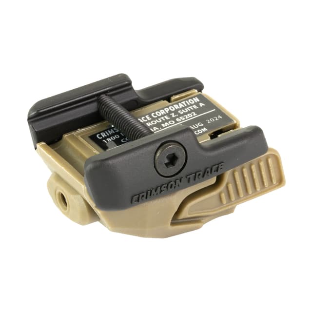 Crimson Trace Crimson Defender Rail Master Red Universal Handgun Laser Sight Tan