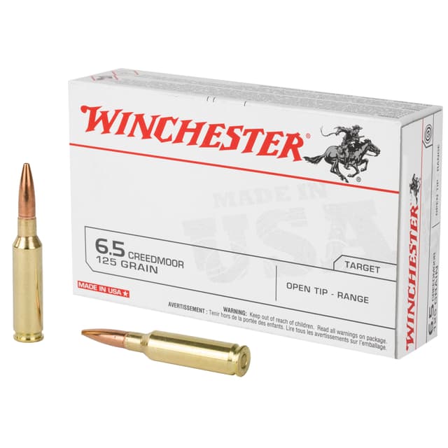 Winchester Usa White Box 6.5 Creedmoor Open Tip Range 125 Grain 20 Rounds