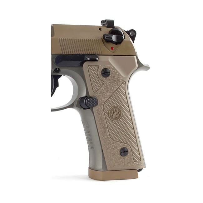 Beretta M9A3 Plastic Thin Standard Grips Vertec-Style Tan Finish