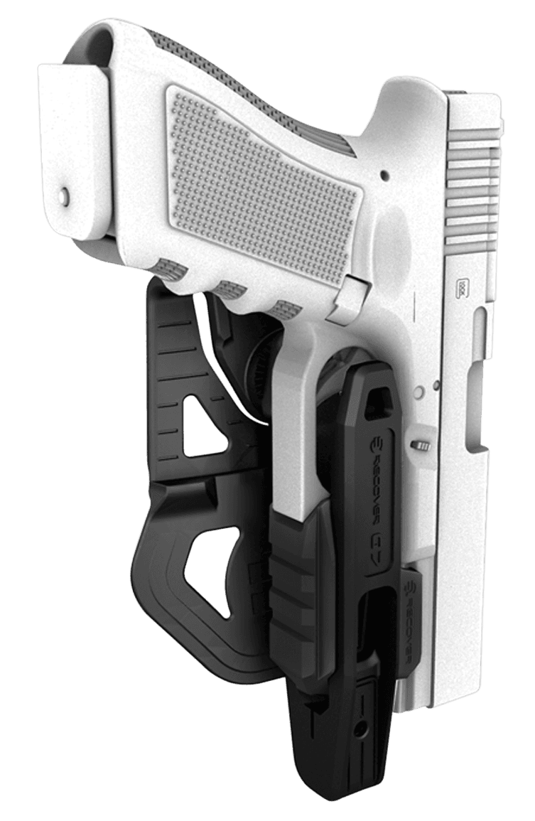 Recover Tactical G7 G7  OWB Black Polymer Compatible w/ Glock 17/19, Ambidextrous