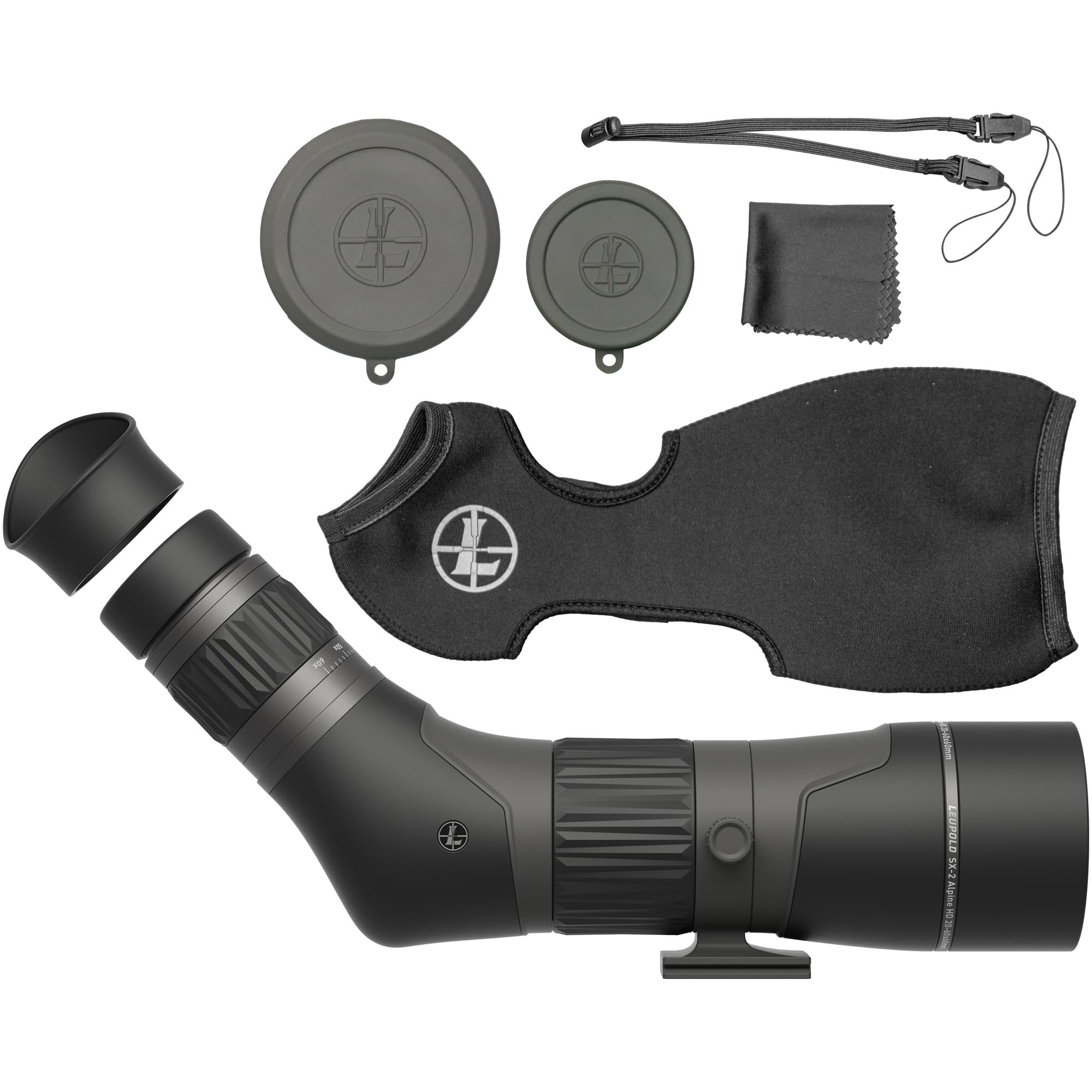 Leupold SX-2 Alpine HD Gen2 20-60x60 Angled Spotting Scope