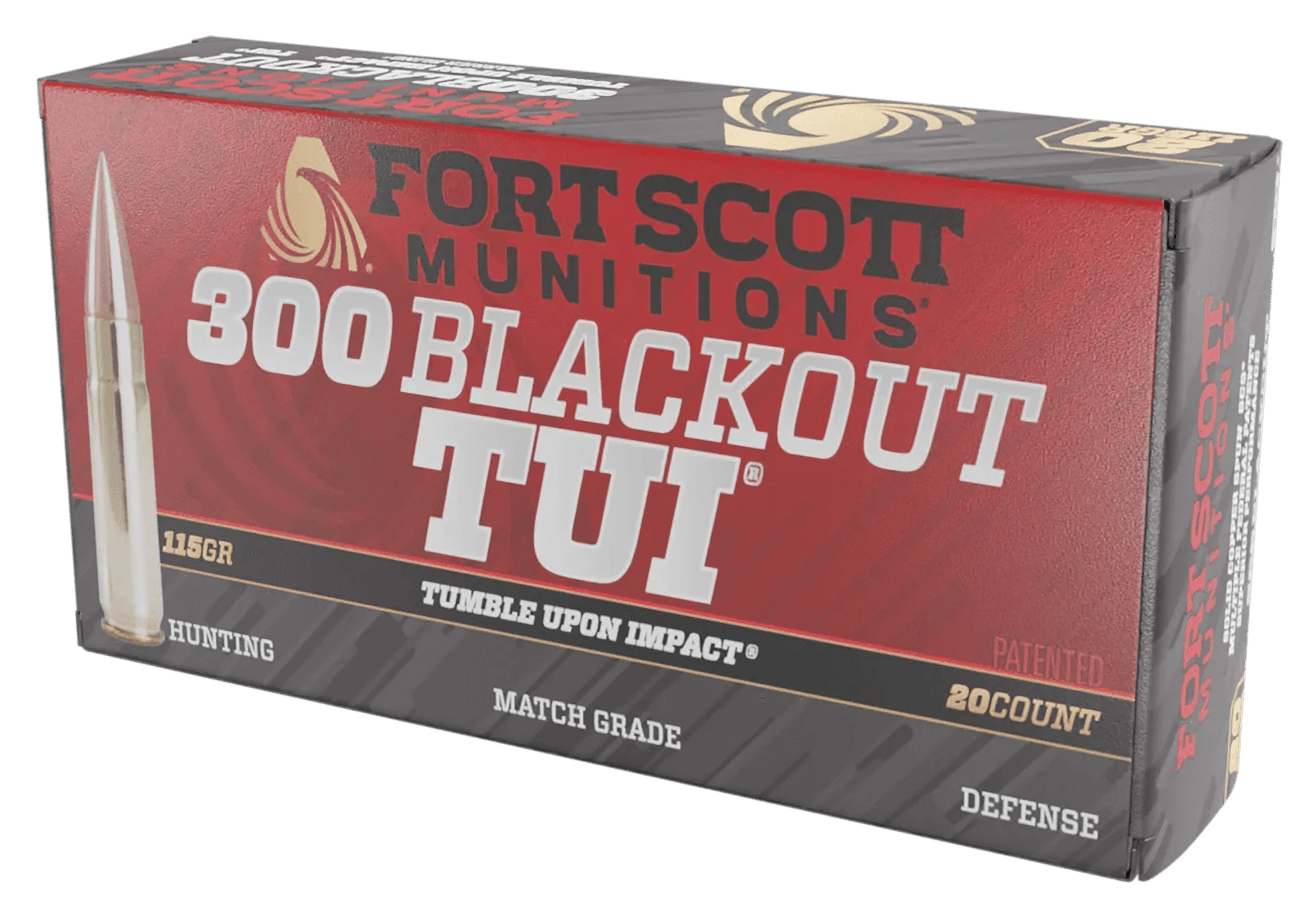 Fort Scott Munition Rifle Ammo 300 Blackout 115 gr. TUI 20 rd.