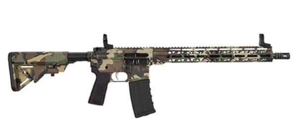 Hi-Point HP15P-556M81 HP 15P 5.56 NATO 30+1 10.50" Black Threaded Barrel, M81 Woodland Camo Aluminum Receiver w/Picatinny Rail, M-LOK Handguard, Blade Polymer Brace, Black B5 P Type 23 Grip