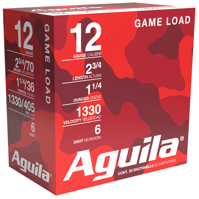 Aguila Ammunition 12 Gauge Birdshot #6 Shot 1.25 Ounce 25 Rounds
