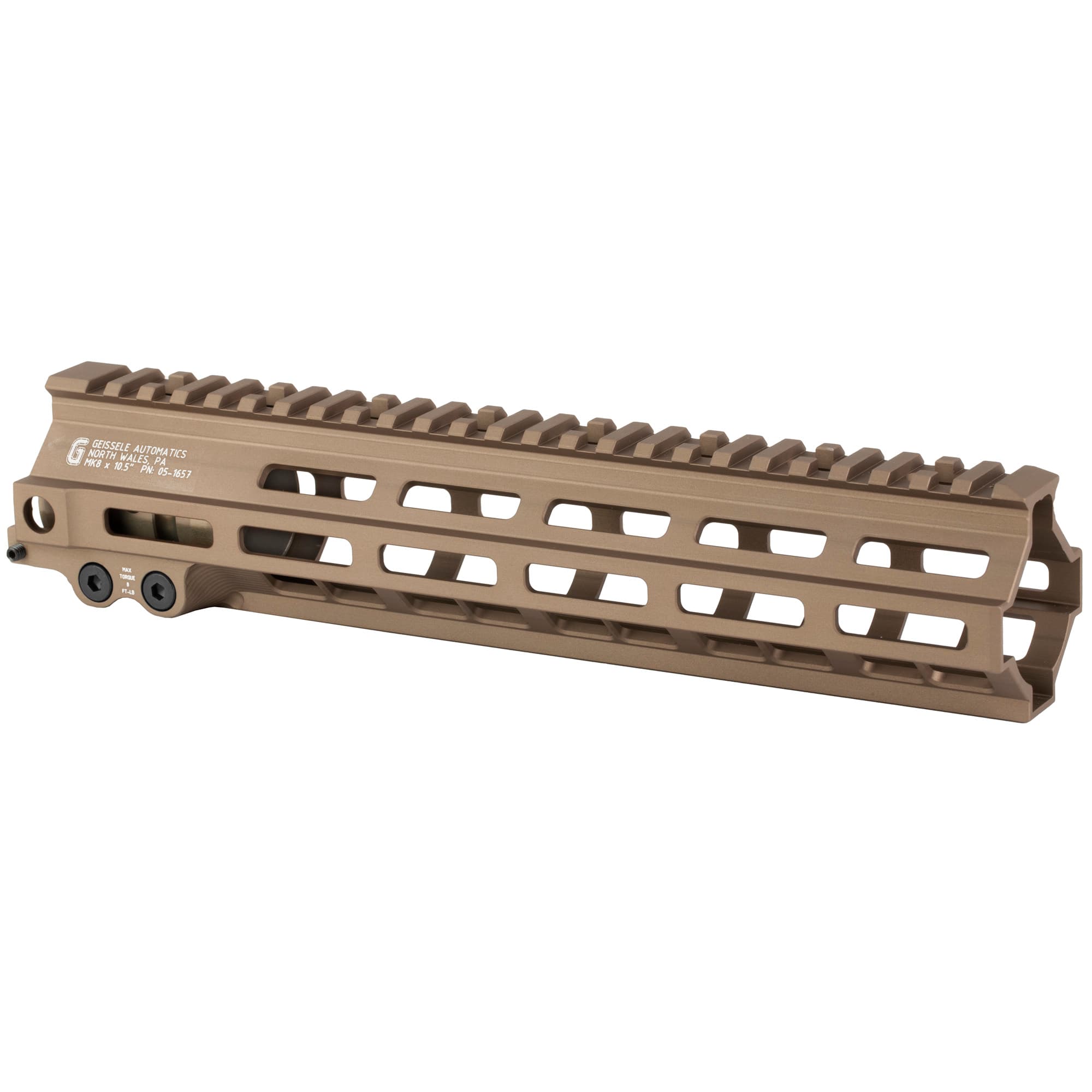 Geissele 10.5" SPR Mod MK8 MLOK Desert Tan Rail 05-1657S