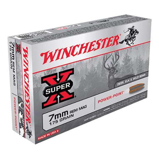 Winchester Super X 7mm Remington Magnum Power Point 175 Grain 20 Rounds