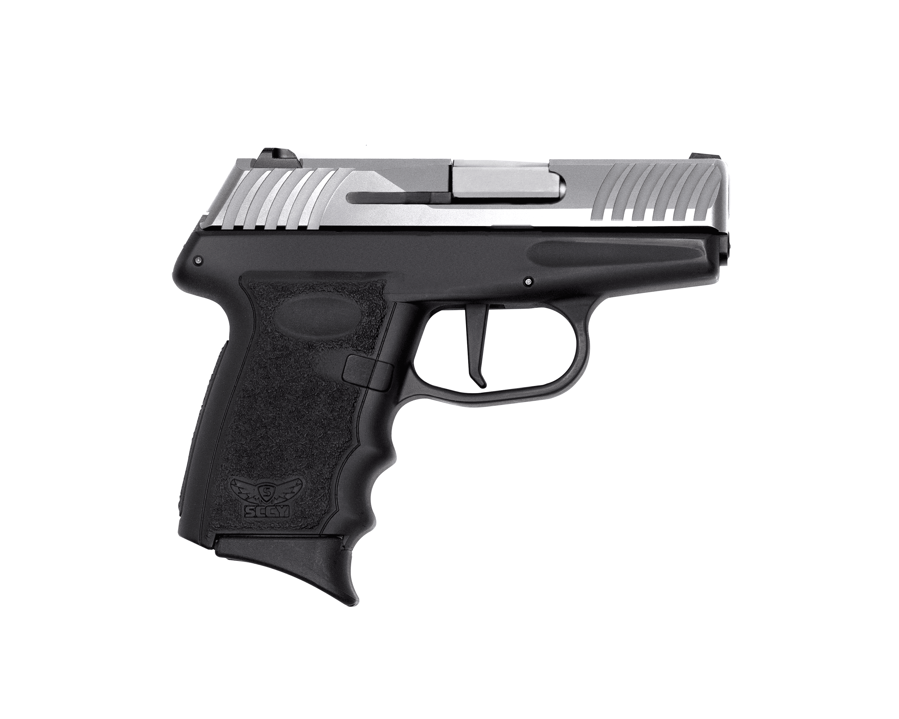 SCCY Industries DVG1TTBK DVG-1  9mm Luger 10+1 3.10" Quadlock Barrel/Stainless Steel Serrated Slide/Black Polymer Frame/Black Finger Grooved Polymer Grips