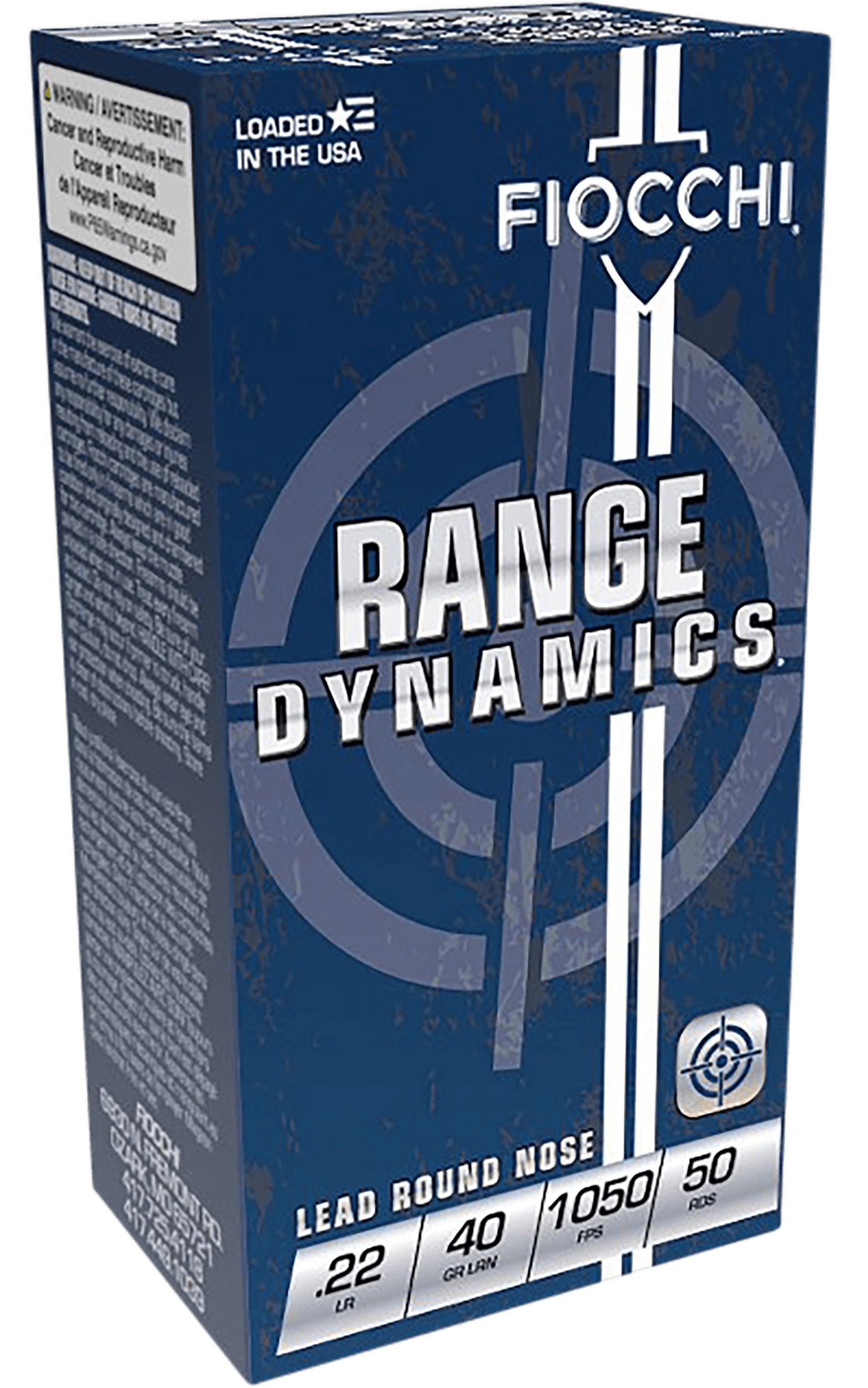Fiocchi Shooting Dynamics 22 Long Rifle Lead Round Nose 40 Grain 50 Rounds