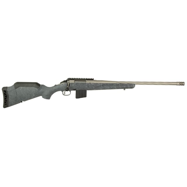Ruger American Gen Ii 350 Legend 20 inch 5 round Gray Splatter Cerakote Threaded