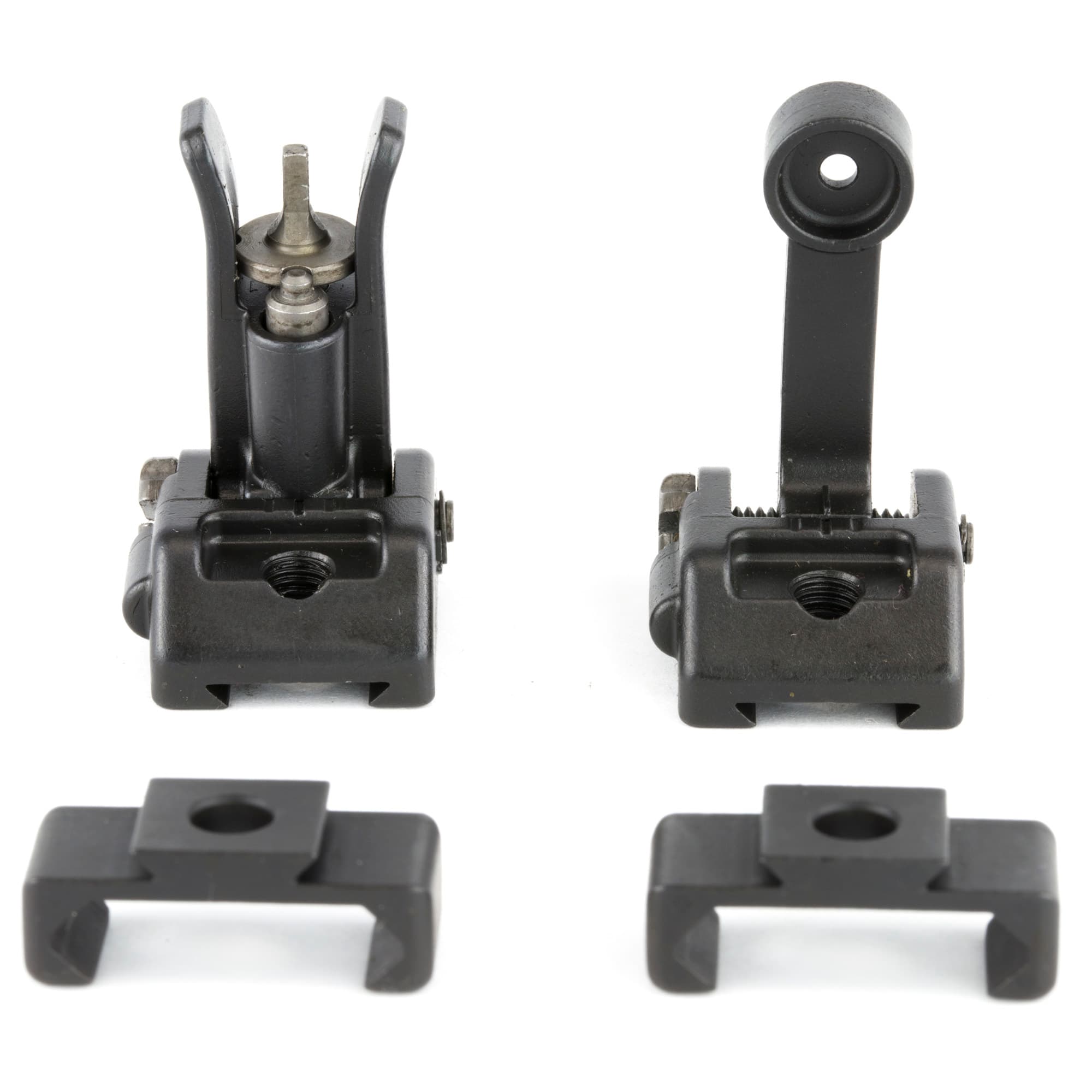 Griffin Armament M2 Sights FrontRear Kit Picatinny 12 Oclock 45 Degree Bases