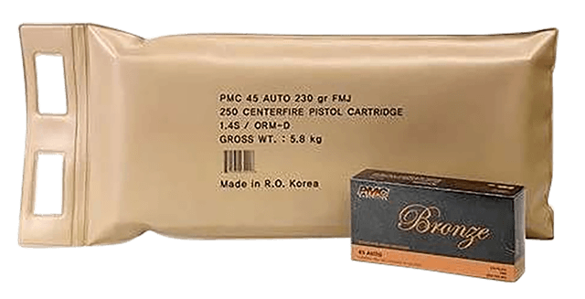 PMC Bronze 45 Acp Full Metal Jacket 230 Grain 250 Rounds