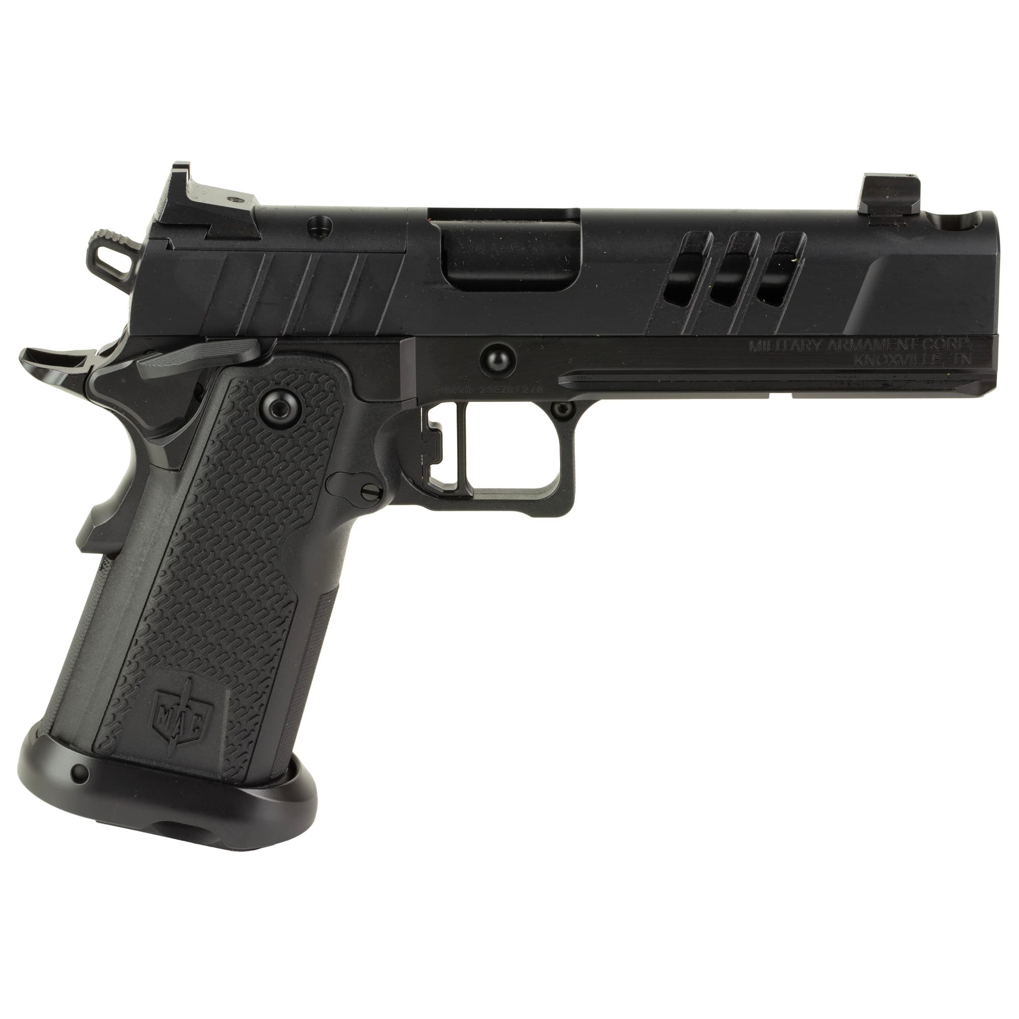 MAC 9 DS-D Comp Pistol 9mm 5 in. Black Comp AOS Optic Cut 17 rd.