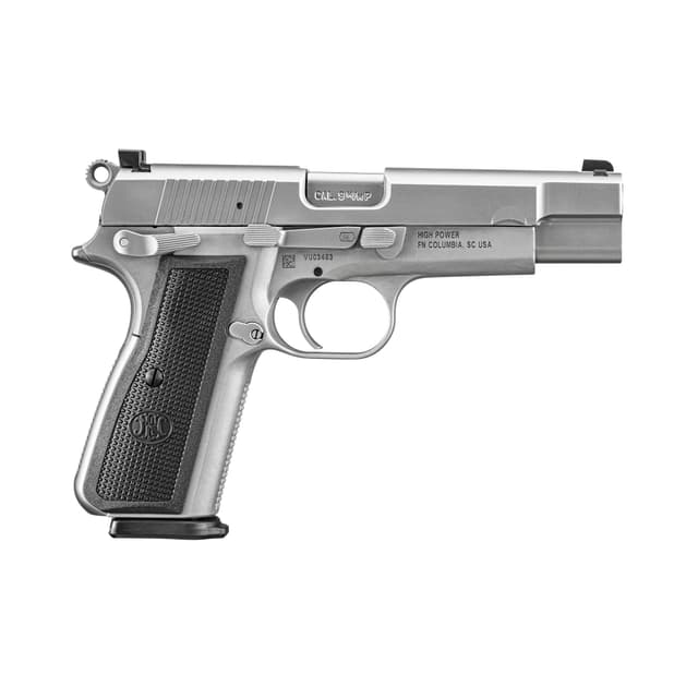 FN High Power 9mm Luger 4.7 inch 17+1 Stainless Pvd Slide Matte Stainless Frame
