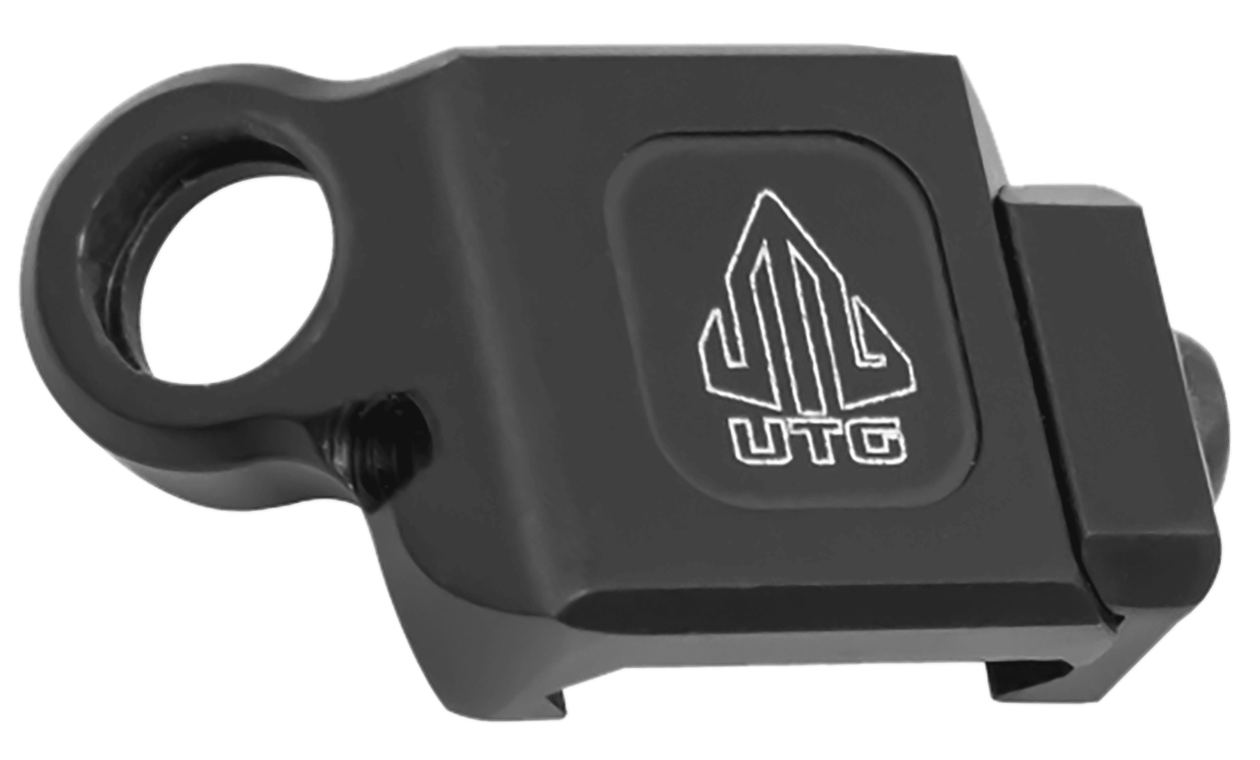 UTG TLSWPM01 Angled QD Sling Swivel Adaptor Picatinny Black Aluminum