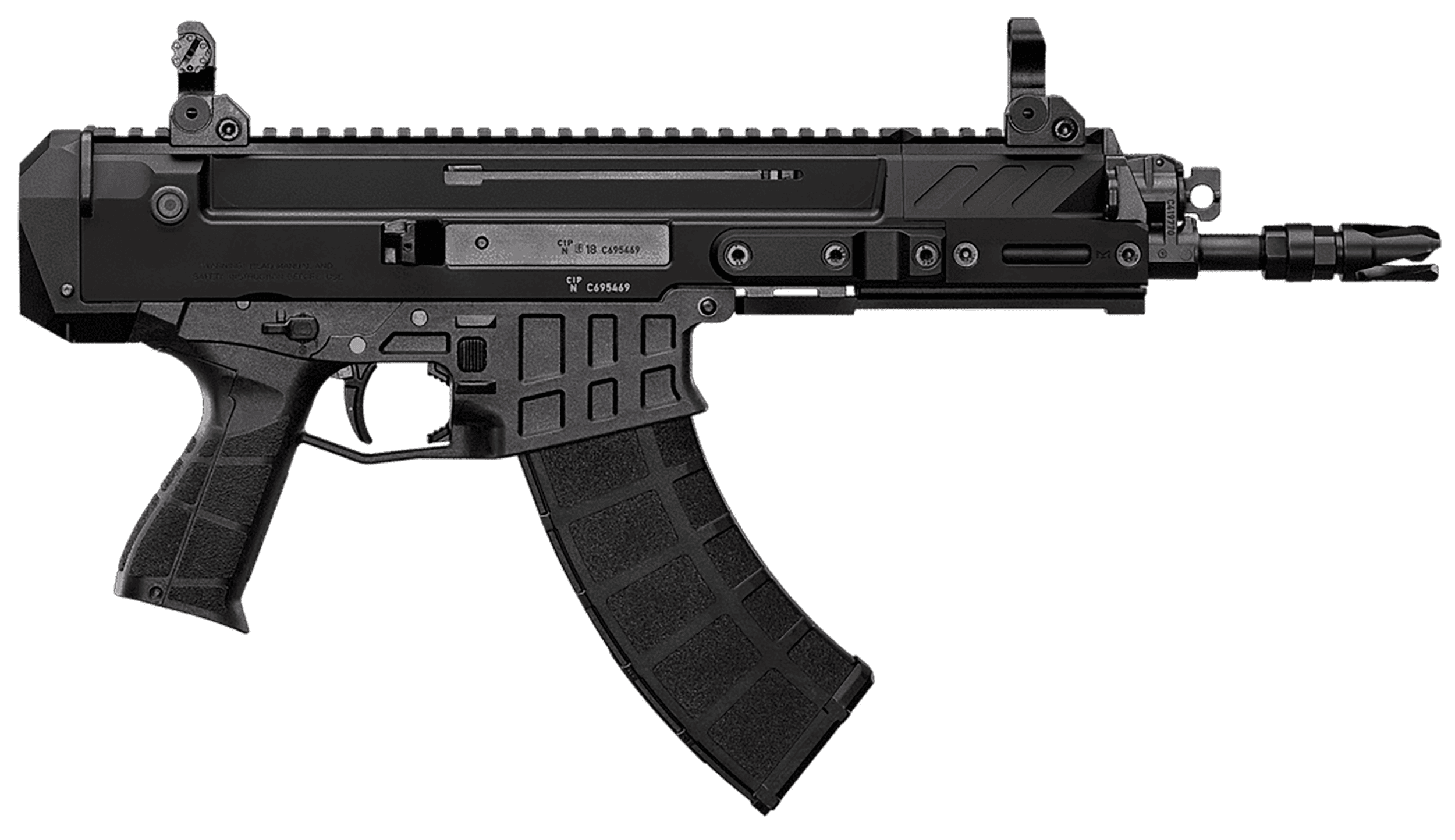 Cz Bren 2 Ms Pistol 5.56x45mm Nato 8.26in Barrel 30 Rounds